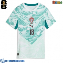 Fotballdrakt Dame Portugal Pedro Neto #18 Bortedrakt VM 2026 Kortermet